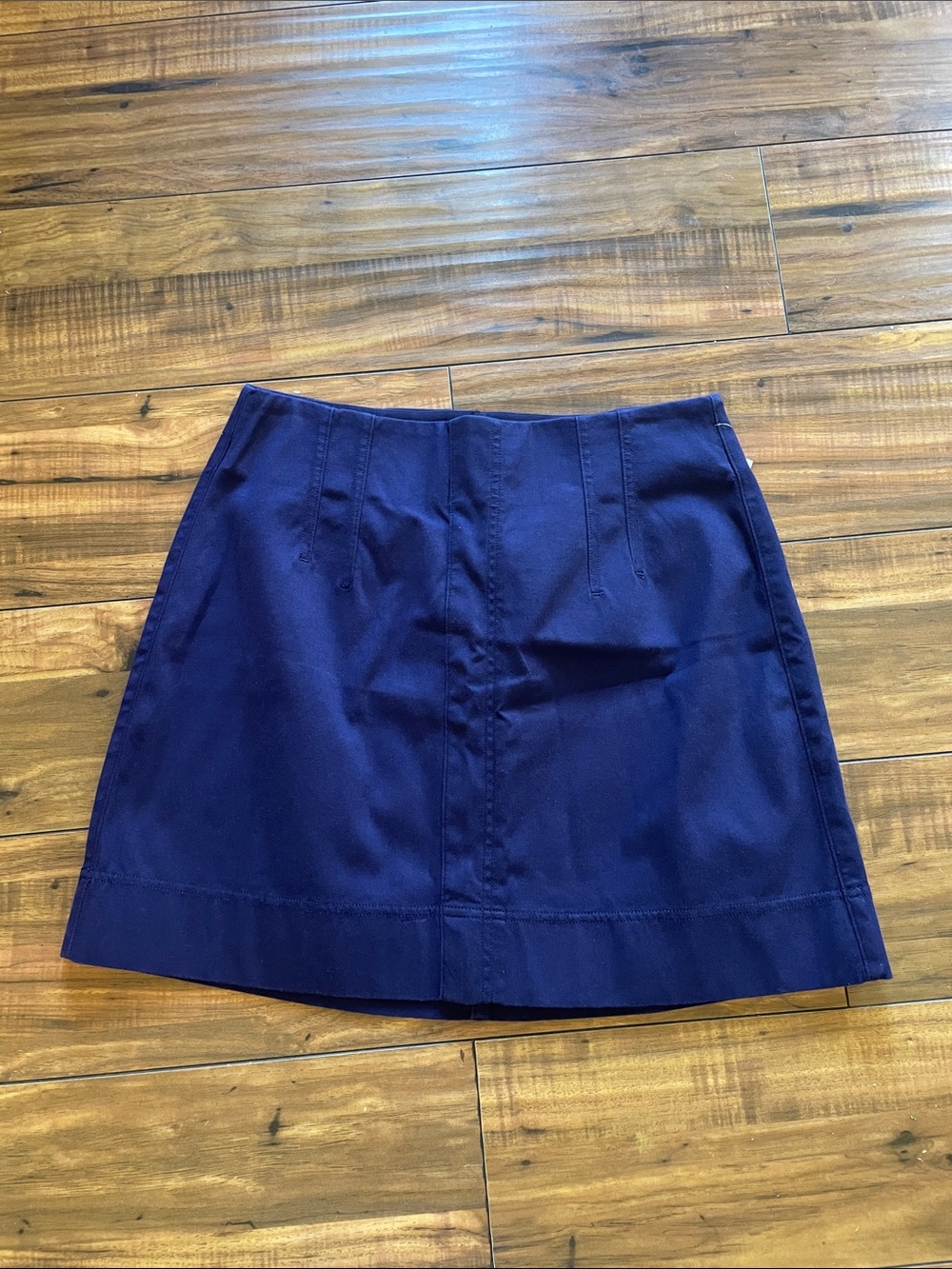 SPANX Navy Mini Skirt with Panel Seams